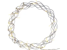 Couronne décorative 32 LED 30 cm | Décoration lumineuse 