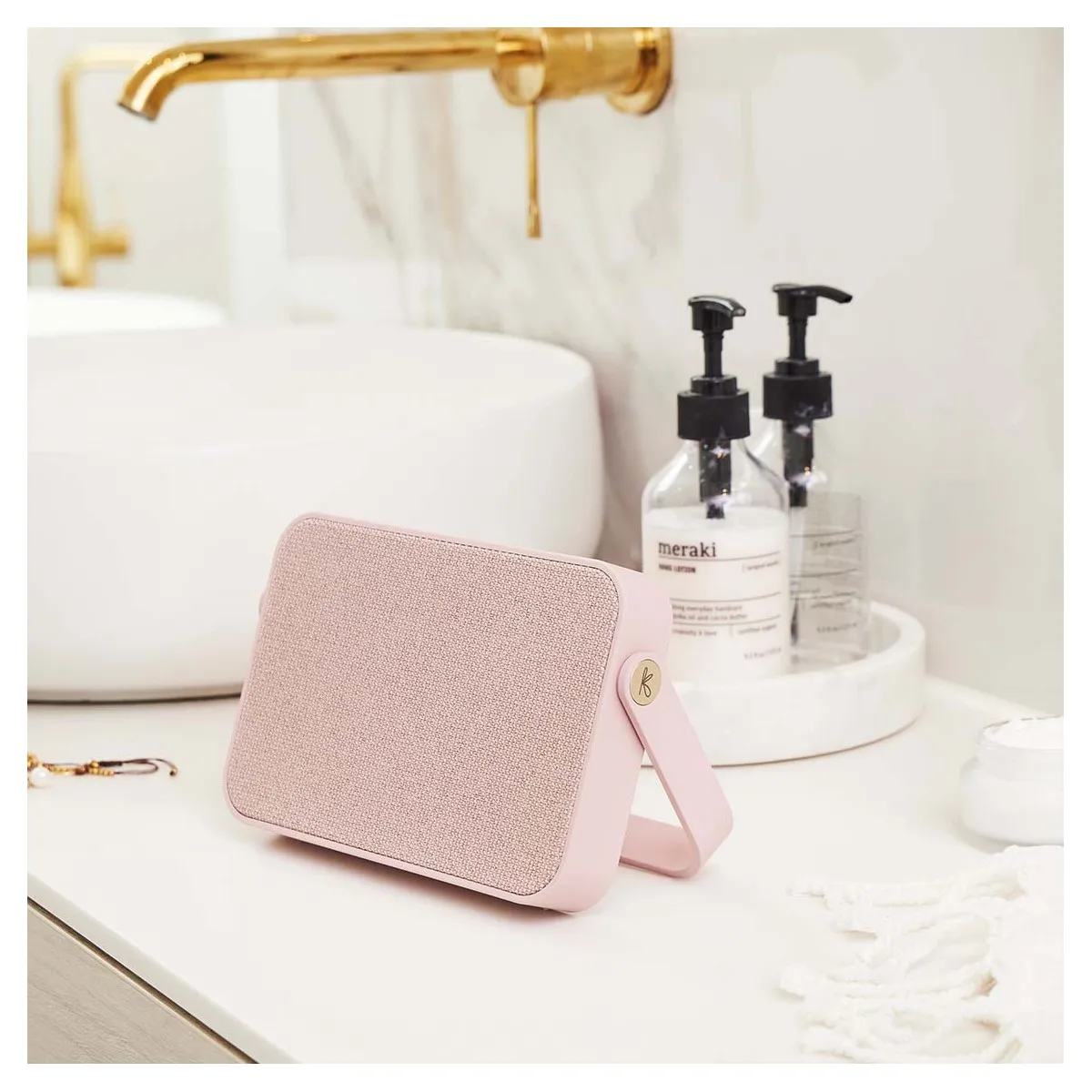 Kreafunk - Enceinte bluetooth portable aGROOVE+ rose