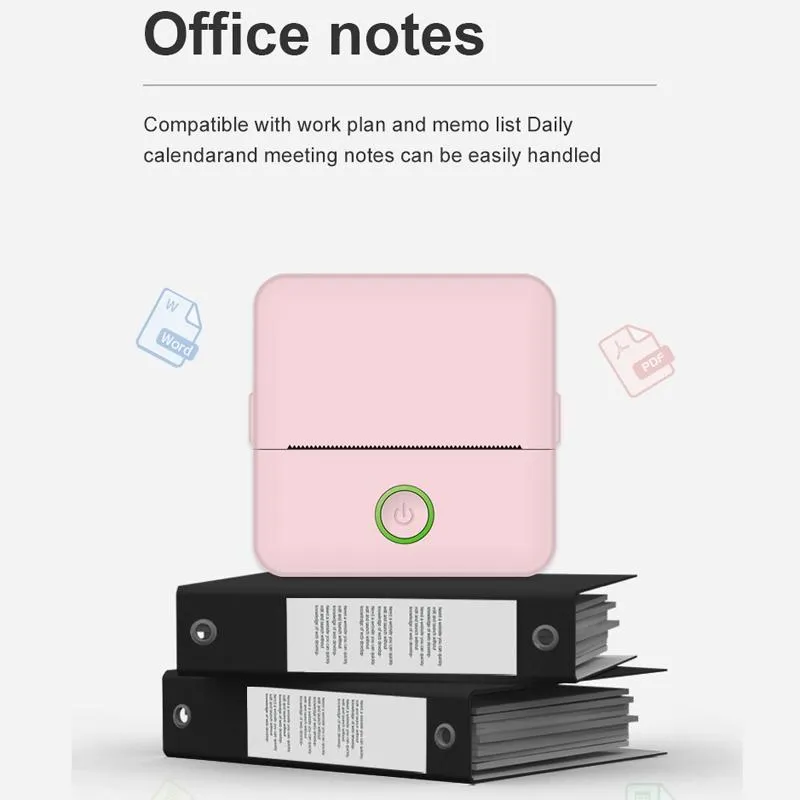 Mini Imprimante Bluetooth Sans Encre Portable 200DPI