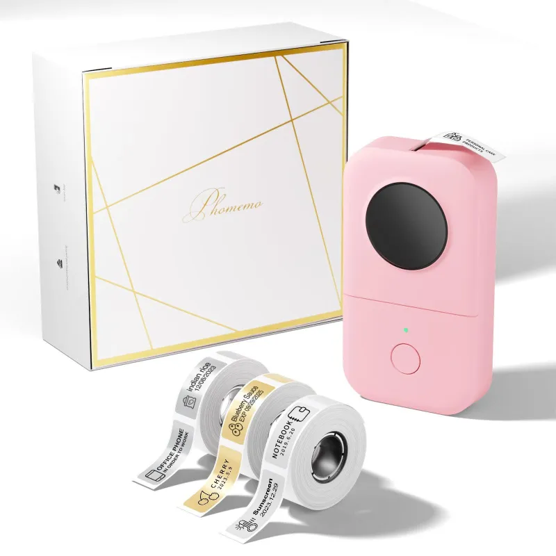 Mini Imprimante Thermique Bluetooth Portable Rose