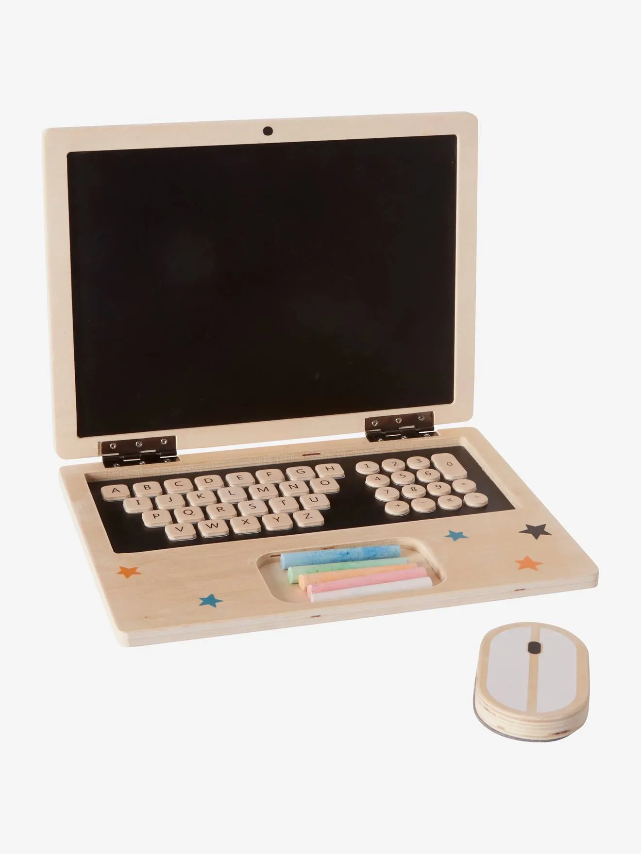 Ordinateur portable en bois FSC® noir - Vertbaudet