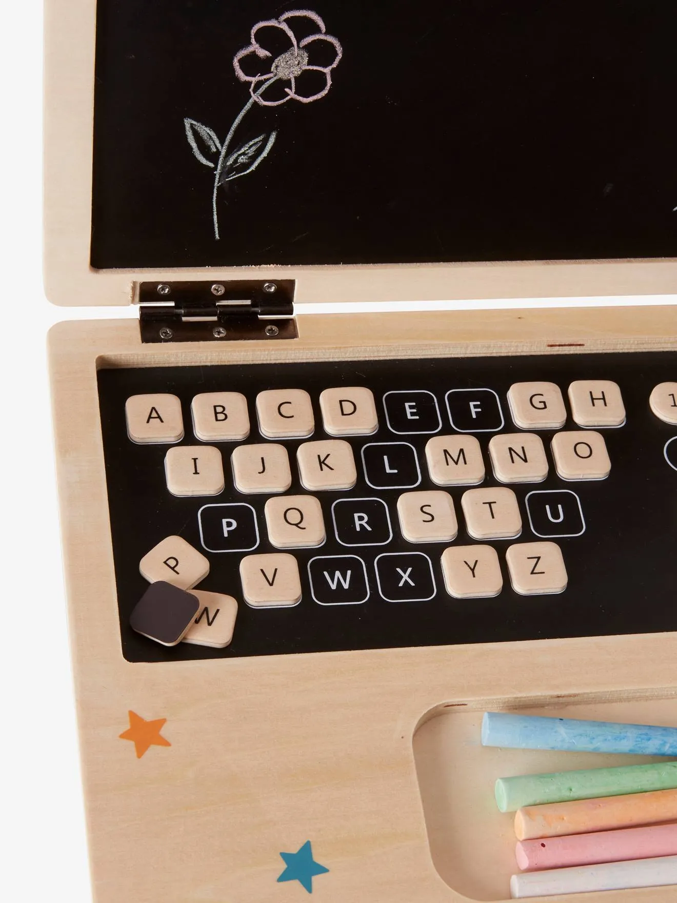 Ordinateur portable en bois FSC® noir - Vertbaudet