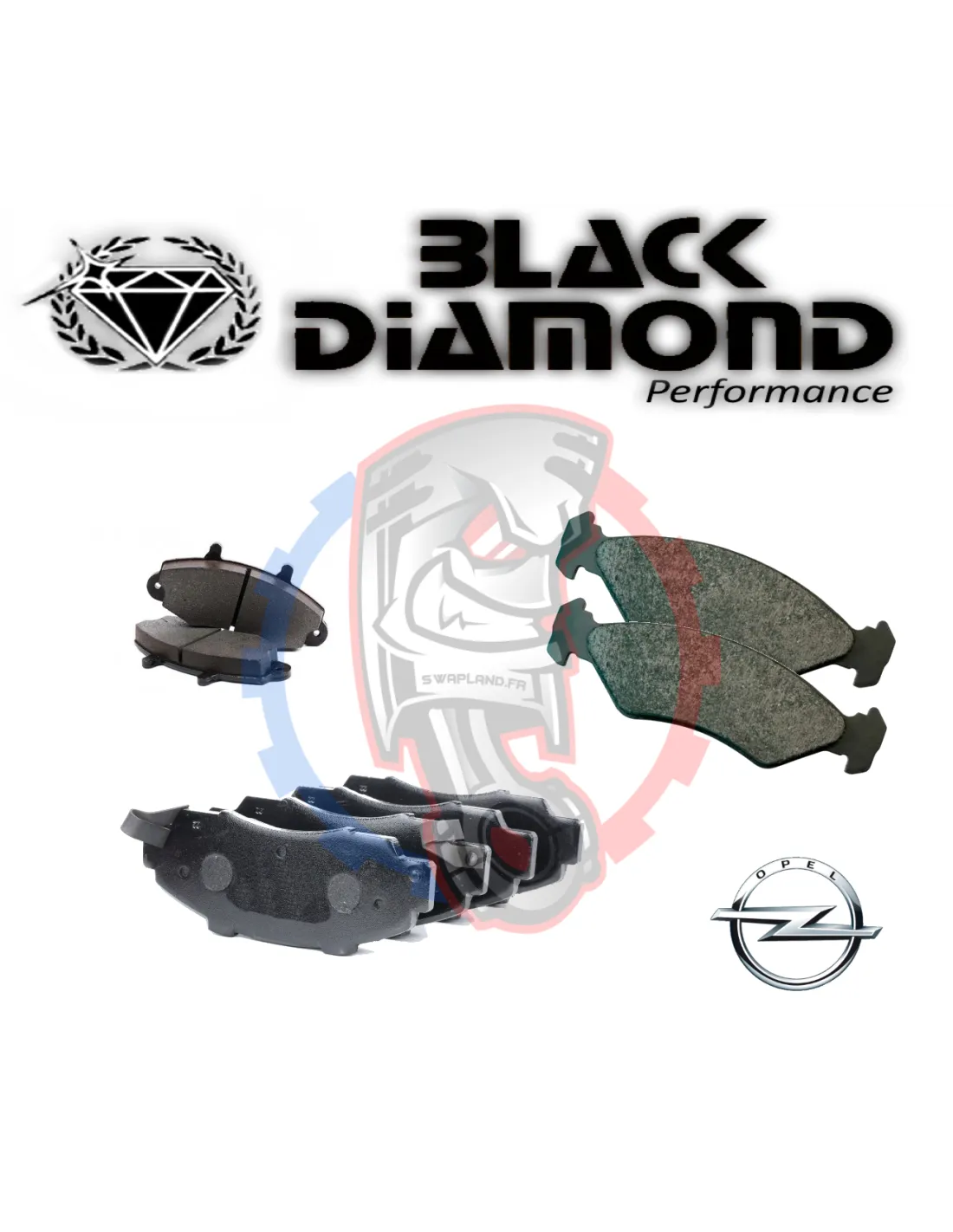 Plaquettes de frein Black diamond pour Opel Tigra 