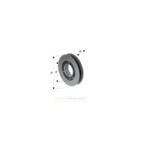 Poulie pour sangle tube octo 40 D138